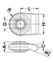 [WKSS204335] Aanlaskogel Ø 51,0 mm - gebogen - Breedte 113,5 mm - A=45,0 mm - R= 63,5 mm