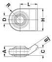 [WKSS201506] Aanlaskogel Ø 29,0mm - gebogen - Breedte 100 mm - A=45,0 mm - R= 50mm
