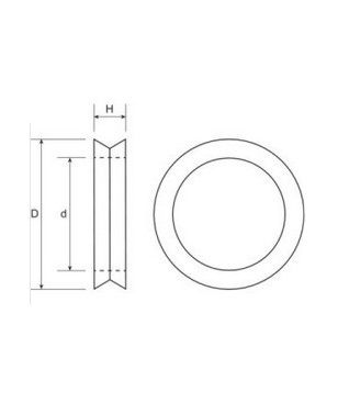 [FASTSKMF12] Afdichting mannelijk snelkoppeling DN 13 - 20 x15,1 x 3,6