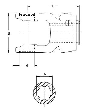 [WALT21.83.34] Gaffel met snelsluiting ASGE  32x38 - 8