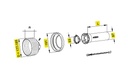 [WALTSDH25/1L1500-BUGD] Stofkap Buiten SD25/1 lengte 1500mm met kap Ø 185mm