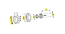 [WALTSDH25L1000-BU12GD] Stofkap Buiten SD25 lengte 1000mm met kap Ø 177mm