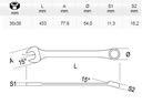 [BETA42/38x38] Ring-steeksleutel 38x38