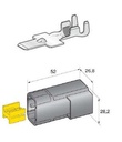 [DKWK 40 005 004] Connecter vrouwelijk- 2 wegen - zwart
