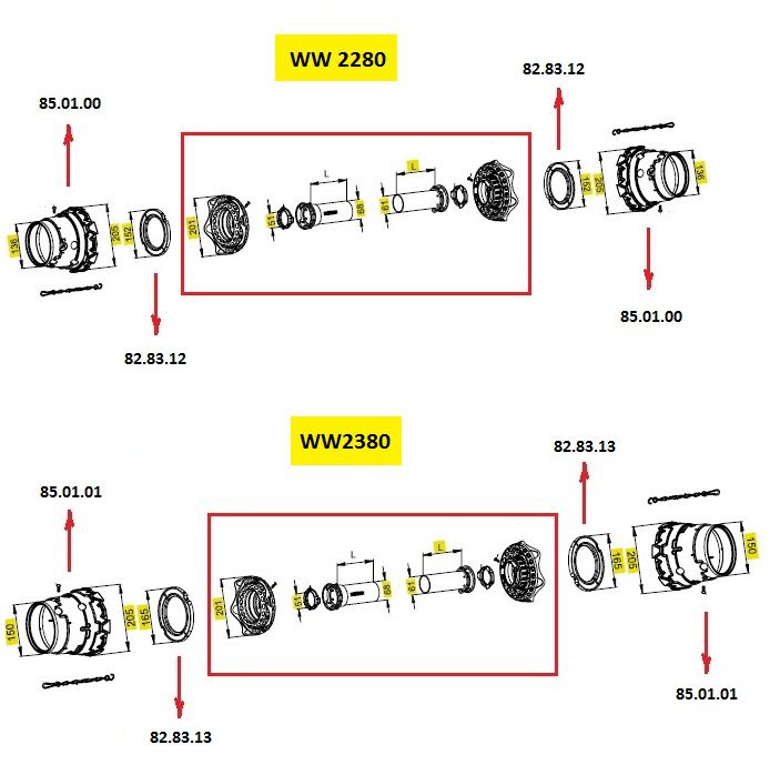 [WALTSD05L1000WWZ2280] Complete Stofkap SD05 lengte 1000mm