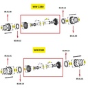 [WALTSD05L1000WWZ2280] Complete Stofkap SD05 lengte 1000mm