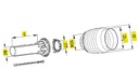 [WALTPGH20L1000-BI03] Stofkap Binnen PG20 lengte 1000mm met lange kap Ø 200mm