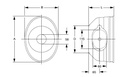 [WALT82.63] Kap machinezijde 280 x 200 lengte 150mm met montage opening