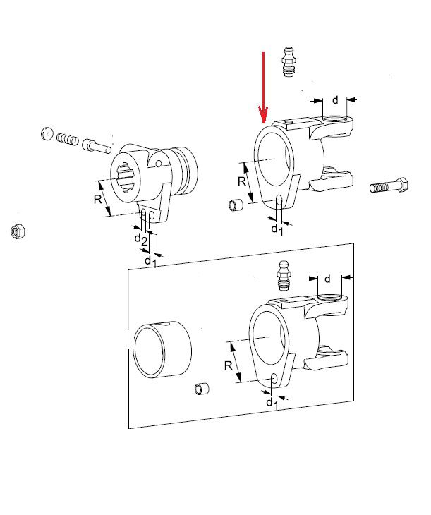 [WALT20.67.02] Gaffel breekbout M8 - R = 42
