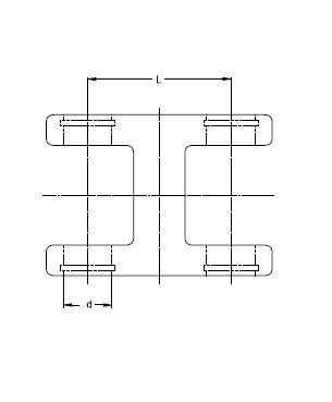 [WALT36.29.00] Dubbele gaffel DOPG  L = 100mm