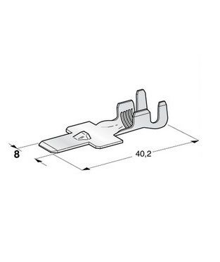[DKWK 40 005 012] Kabelschoenen mannelijk voor vrouwelijke connecter - kabel 10,0 - 16,0 mm²