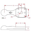 [CRAM8004441] Trehoog ZZK80-115W - plat - 4 gaten Ø 22 mm op 115 x 130