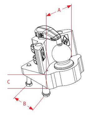 [CRAM8004709] Kit KBAW15 met kogel,plaat 15° en sluiting