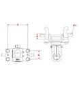 [CRAM8002594] Aanhangerkoppeling K80 - KI8879 - 165 x 80