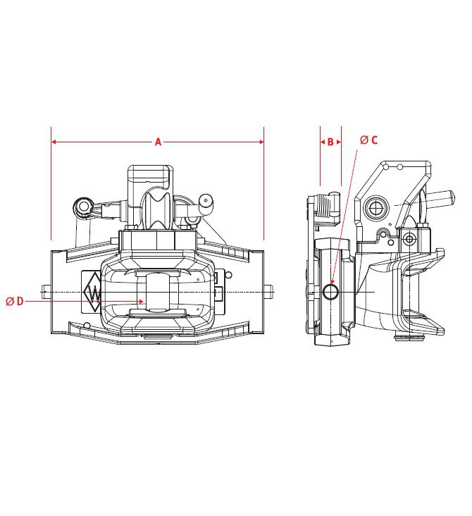 [CRAM8004283] Aanhangerkoppeling KU2000/3292NA5 -  breedte 329 mm
