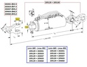 [WKSS205130] Hydraulisch derde punt CAT 4/120 - slag 223 mm - kogel Ø37,3  --> 220KW