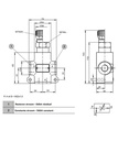 [DKWK 80 007 262] Debietregelaar BUCHER M22 - max 70L - prioriteit regelbaar 0 - 25L