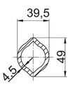[WALT75.25.00] Profielbuis 1b - 39,5 x 49,0 - 2900mm