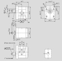 [DKWK 81 200 004 E] Pomp 4 gaten 71,4 x96 - conische as - 25 cc - Rechts draaien - Eco