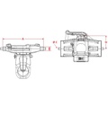 [CRAM8002586] Aanhangerkoppeling K80 - KI8311 -  breedte 311 mm