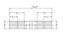 [WALT67.30.705L0300] Profiel as 2 zijden profiel 1.3/8" - 6 - L = 300 mm