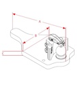 [CRAM8004278] Onderbalk met kogel KBAU8345-1000 - L = 1000 mm - Dikte 45 mm - Breedte 300 mm