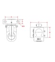 [CRAM8004672] Aanhangerkoppeling K80 - KI8829B - breedte 196 mm