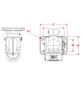[CRAM8002903] Aanhangerkoppeling K80 - KFD800-5 -  flens 160 x 100 - gaten Ø 21 mm