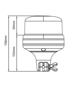 [AEBB510F-DV-OR] Draailicht  LED