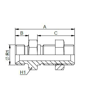 [FONT30.51.10.10] 5/8" BSP x 5/8" BSP - schotkoppeling