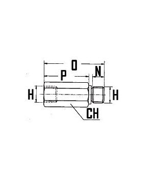 [DKWK 80 003 305] Parachutklep  met huis - 1/4"  BSP