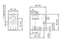 [DKWK 80 015 200 B] Behuizing CA-08A-2N - 1/4"