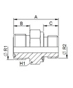 [FONT71.23.08.14] 13/16" ORFS X M 14x1,5