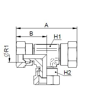 [FONT34.60.08.08] 1/2" BSP x 1/2" BSP x 1/2" BSP