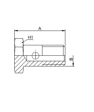 [FONT2.66] Enkel banjo bout M12 x 1,5
