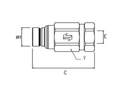[FASTFFH0414GASM] Snelkoppeling mannelijk- DN07 - 1/4'' BSP