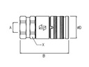 [FASTFFH0414GASF] Snelkoppeling vrouwelijk - DN07 - 1/4'' BSP