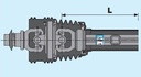[BONDDH8R086CTEW01X] 1/2 Koppelingsas 1.3/8"-6 