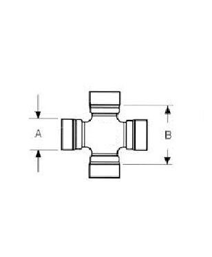 [DKWK 55 030 018] Kruis - 30,2 x 52,0 - zonder smmernippel - binnen clipsen