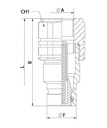 [DKWK 80 965 020] Snelkoppeling mannelijk - DN 17 - 1" BSP
