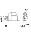 [ISKRIS1454] Starter Iskra  3,2 Kw - 12V - 9T