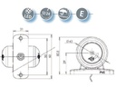[AEBB275] Markeerverlichting 12/24V - Rood/Kristal