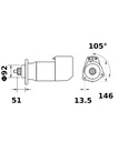 [ISKRIS9131] Starter Iskra  3,6 Kw - 12V - 11T