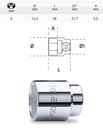 [BETA920 A8] Dopsleutel zeskant - 1/2 - 8mm