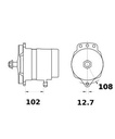 [ISKRIA1527] Alternator Iskra  12V - 220 A (NLA)