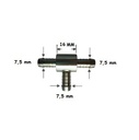 [COHN8028.060606] T nippel  (BRANDSTOFSLANG) - 7,5 MM