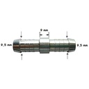 [COHN8028.0808] Recht nippel (BRANDSTOFSLANG) - 9.5 MM