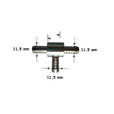 [COHN8028.101010] T nippel  (BRANDSTOFSLANG) - 11,5 MM