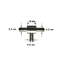 [COHN8028.080808] T nippel  (BRANDSTOFSLANG) - 9.5 MM