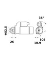 [ISKRIS1397] Starter Iskra  2,6 Kw - 12V - 9T